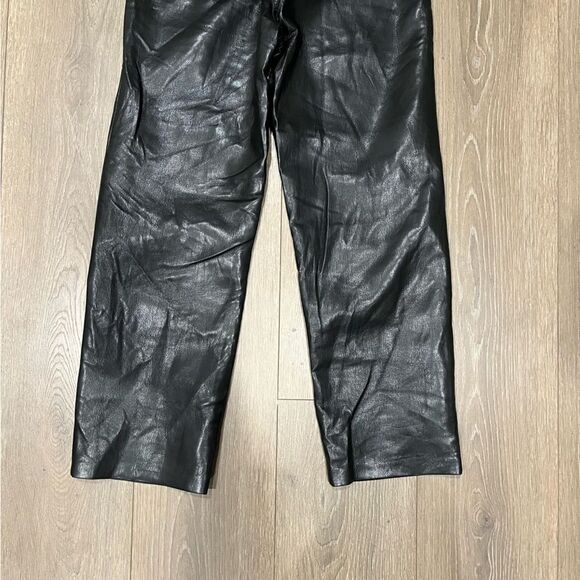Wilfred Aritzia The Melina Vegan Leather Cropped Pants - Size 4 - Picture 5 of 8